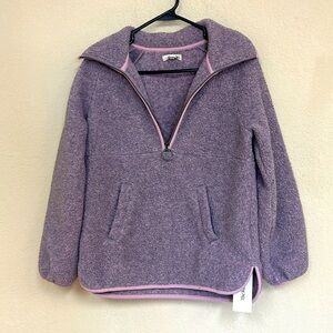 Madewell Purple V-Neck Sweater